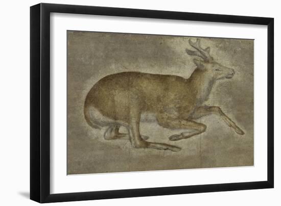 Etude d'un jeune cerf-Jacopo Bellini-Framed Giclee Print