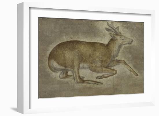 Etude d'un jeune cerf-Jacopo Bellini-Framed Giclee Print