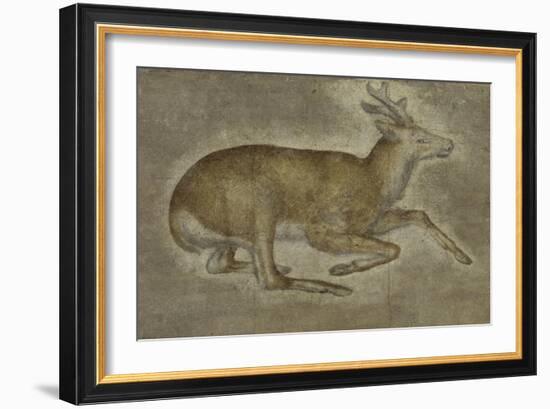 Etude d'un jeune cerf-Jacopo Bellini-Framed Giclee Print