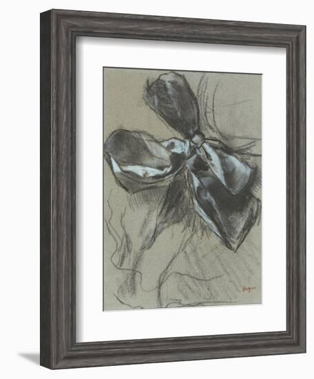 Etude d'un noeud de ruban-Edgar Degas-Framed Giclee Print