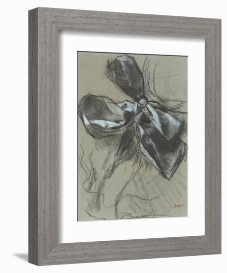 Etude d'un noeud de ruban-Edgar Degas-Framed Giclee Print