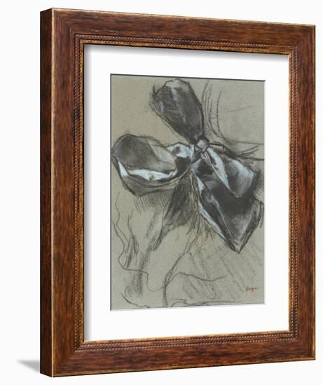 Etude d'un noeud de ruban-Edgar Degas-Framed Giclee Print