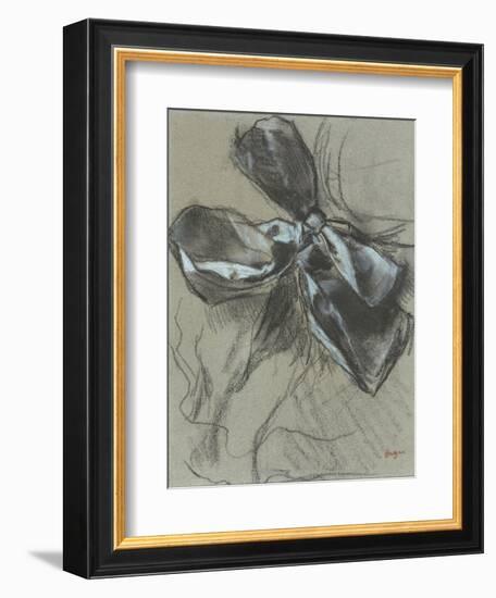 Etude d'un noeud de ruban-Edgar Degas-Framed Giclee Print