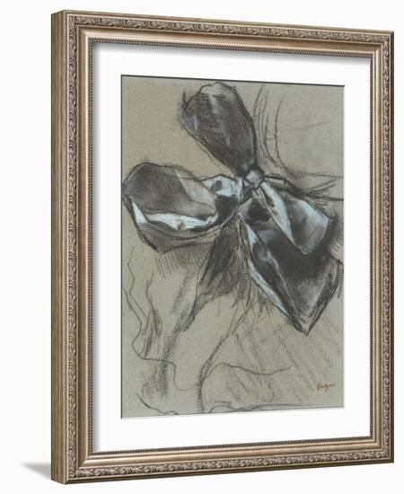 Etude d'un noeud de ruban-Edgar Degas-Framed Giclee Print