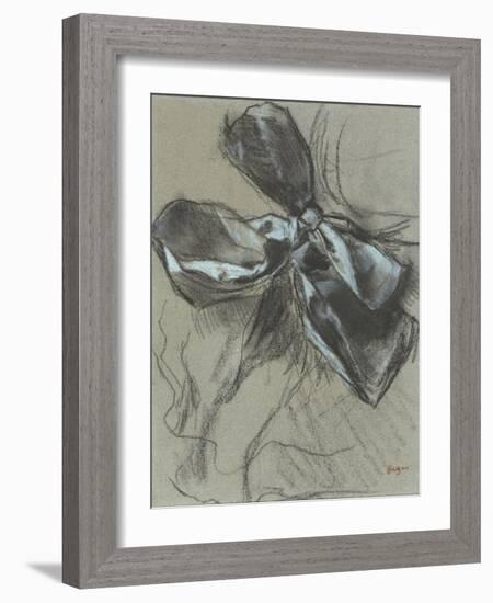 Etude d'un noeud de ruban-Edgar Degas-Framed Giclee Print