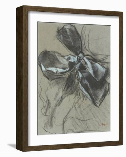 Etude d'un noeud de ruban-Edgar Degas-Framed Giclee Print