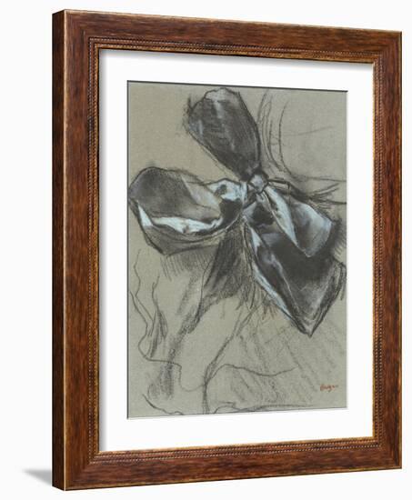 Etude d'un noeud de ruban-Edgar Degas-Framed Giclee Print