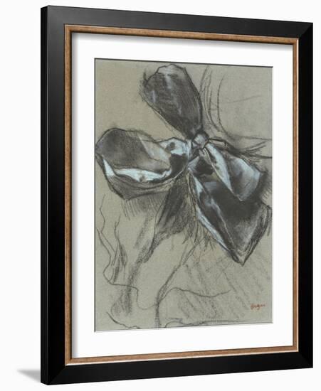 Etude d'un noeud de ruban-Edgar Degas-Framed Giclee Print