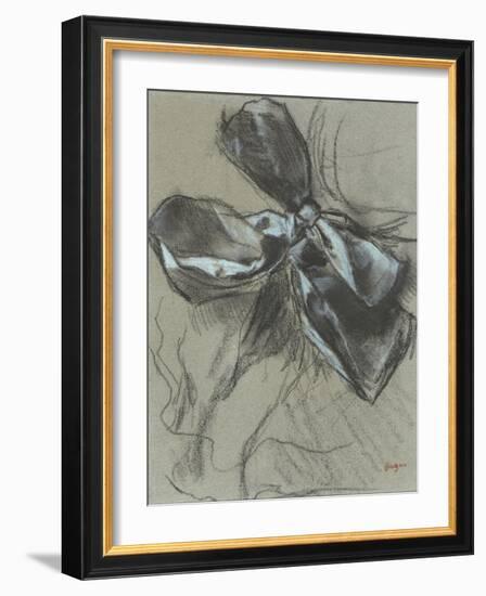 Etude d'un noeud de ruban-Edgar Degas-Framed Giclee Print