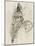 Etude de cavalier musicien pour le "Poète arabe"-Gustave Moreau-Mounted Giclee Print