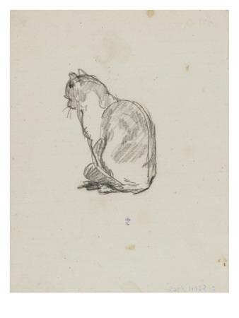 Etude De Chat Villiers Giclee Print Thomas Couture Art Com Etude De Chat Villiers Giclee Print Thomas Couture Art Com