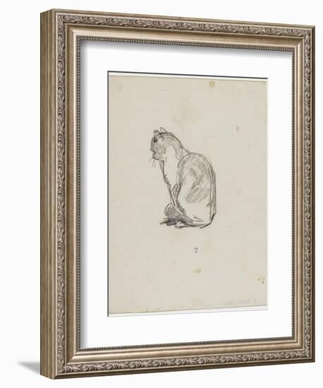 Etude de chat (Villiers)-Thomas Couture-Framed Giclee Print