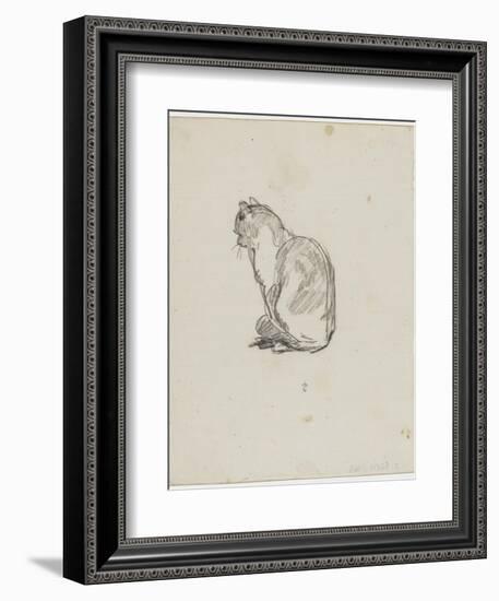 Etude de chat (Villiers)-Thomas Couture-Framed Giclee Print