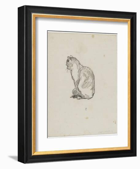 Etude de chat (Villiers)-Thomas Couture-Framed Giclee Print