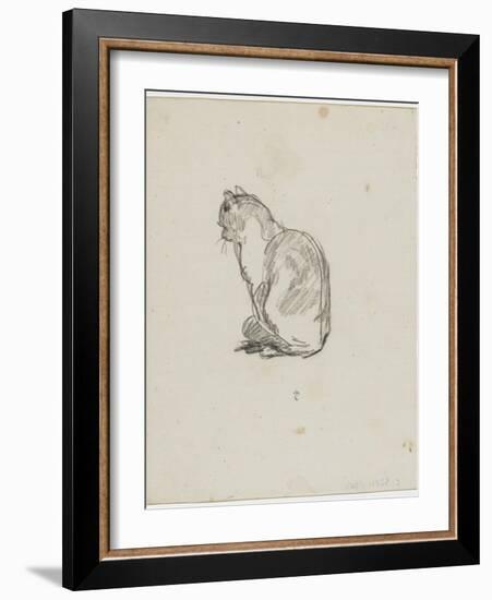 Etude de chat (Villiers)-Thomas Couture-Framed Premium Giclee Print