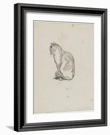 Etude de chat (Villiers)-Thomas Couture-Framed Premium Giclee Print