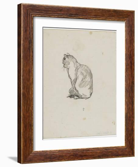 Etude de chat (Villiers)-Thomas Couture-Framed Giclee Print