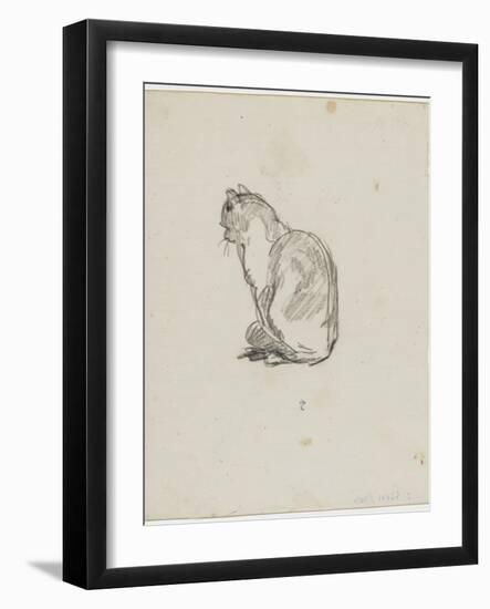 Etude de chat (Villiers)-Thomas Couture-Framed Giclee Print