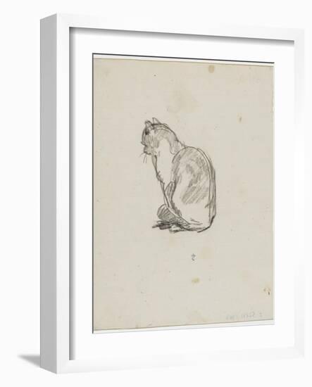 Etude de chat (Villiers)-Thomas Couture-Framed Giclee Print