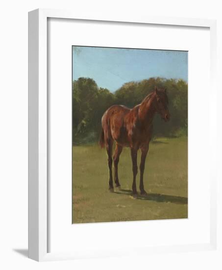 Etude de cheval bai cerise-Rosa Bonheur-Framed Giclee Print