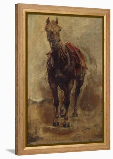 Etude de cheval pour le portrait équestre du comte Palikao-Paul Baudry-Framed Premier Image Canvas