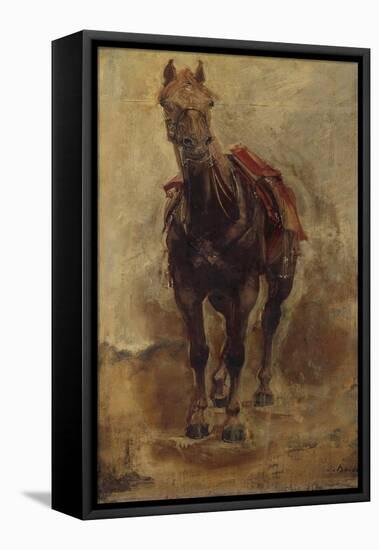 Etude de cheval pour le portrait équestre du comte Palikao-Paul Baudry-Framed Premier Image Canvas