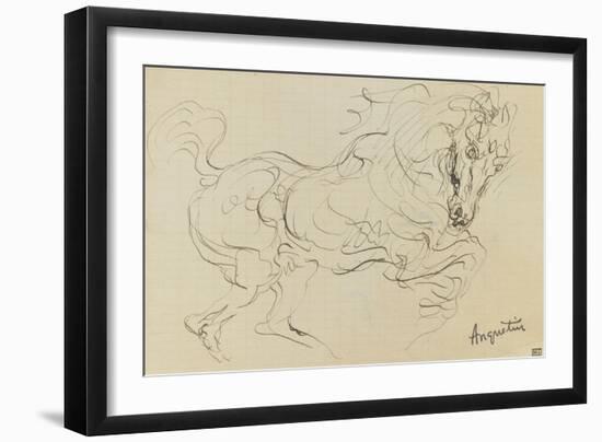 Etude de cheval-Louis Anquetin-Framed Giclee Print