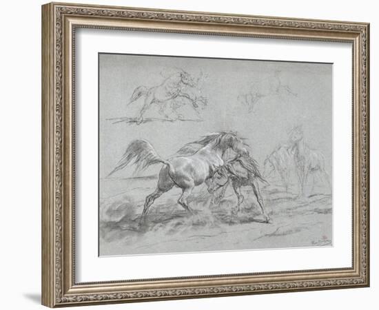 Etude de chevaux-Rosa Bonheur-Framed Giclee Print