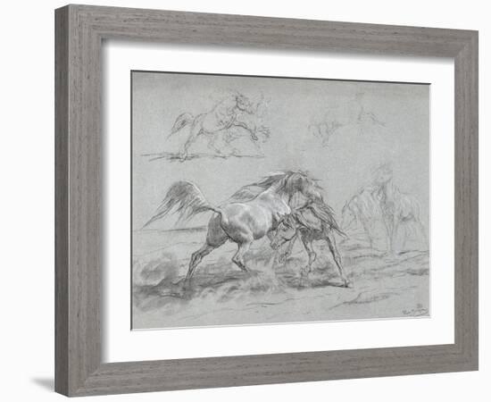 Etude de chevaux-Rosa Bonheur-Framed Giclee Print