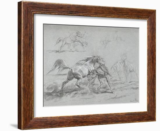 Etude de chevaux-Rosa Bonheur-Framed Giclee Print