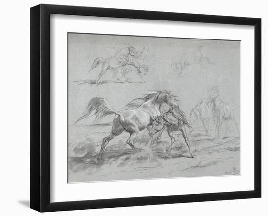 Etude de chevaux-Rosa Bonheur-Framed Giclee Print