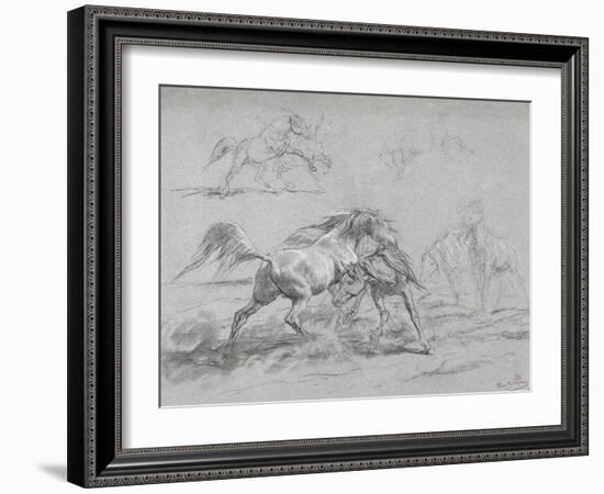 Etude de chevaux-Rosa Bonheur-Framed Giclee Print