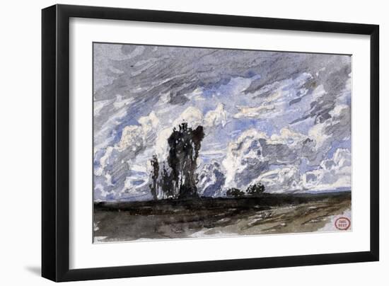 Etude de ciel à Fontenay-aux-Roses-Paul Huet-Framed Giclee Print