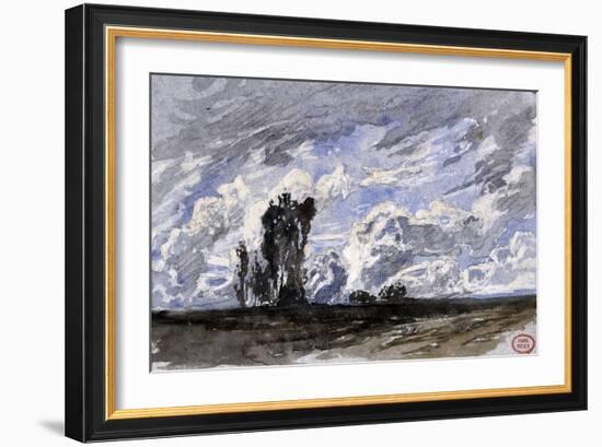 Etude de ciel à Fontenay-aux-Roses-Paul Huet-Framed Giclee Print