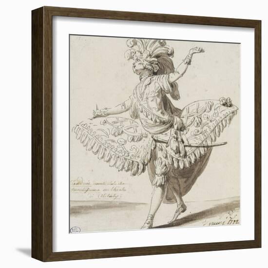 Etude de costume de théâtre-Francois Andre Vincent-Framed Giclee Print