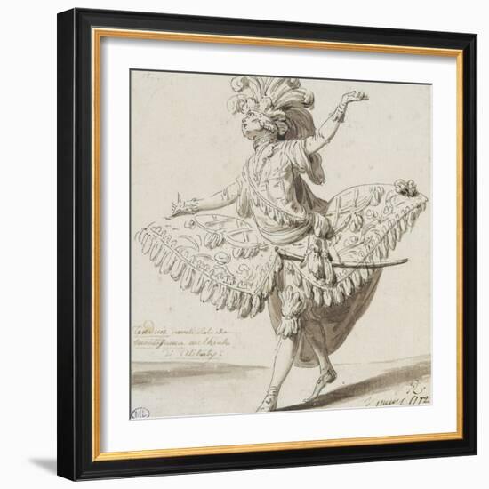 Etude de costume de théâtre-Francois Andre Vincent-Framed Giclee Print