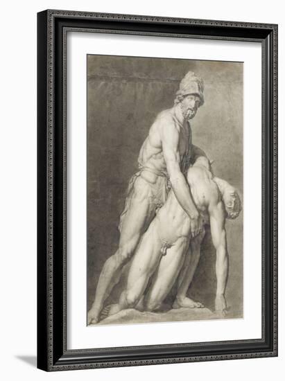 Etude de deux statues antiques-Jean-Baptiste Joseph Wicar-Framed Giclee Print