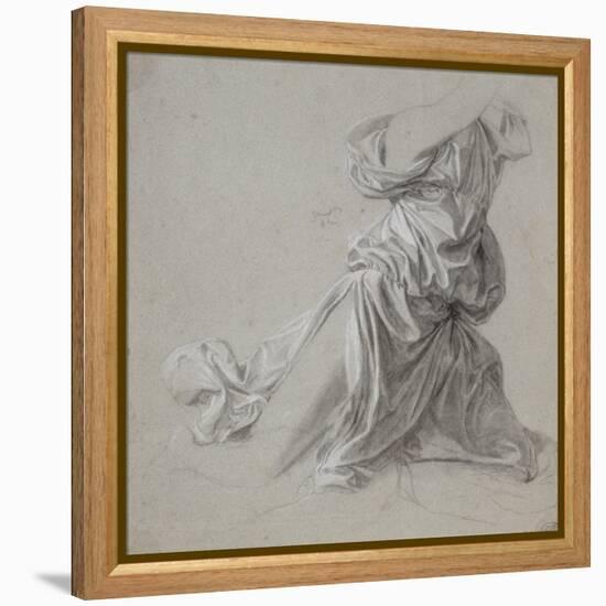 Etude de draperie-Jean-Auguste-Dominique Ingres-Framed Premier Image Canvas