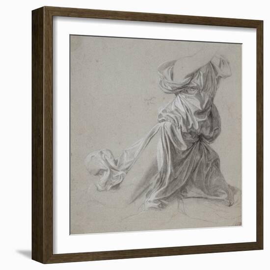 Etude de draperie-Jean-Auguste-Dominique Ingres-Framed Giclee Print