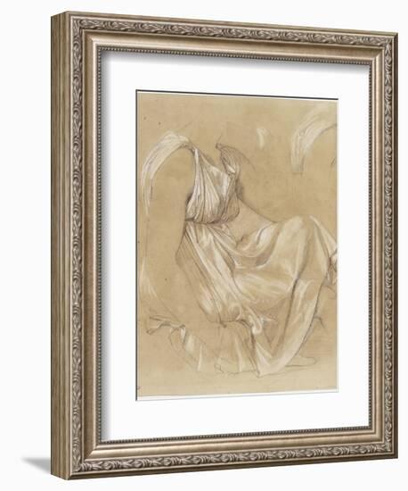 Etude de femme assise-Jean-Auguste-Dominique Ingres-Framed Giclee Print