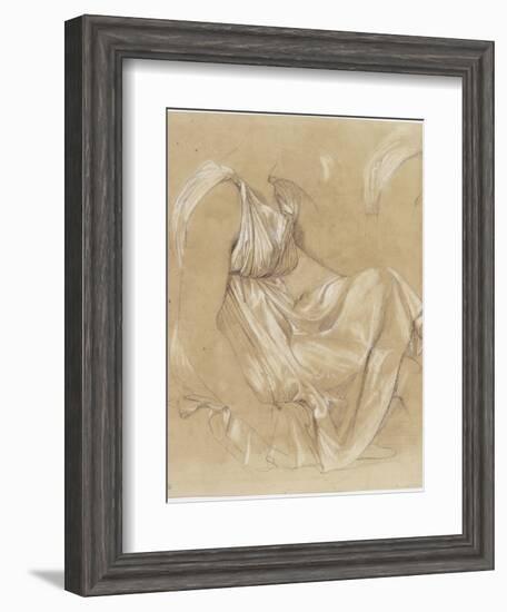 Etude de femme assise-Jean-Auguste-Dominique Ingres-Framed Giclee Print