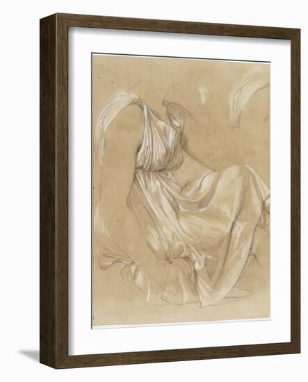 Etude de femme assise-Jean-Auguste-Dominique Ingres-Framed Giclee Print