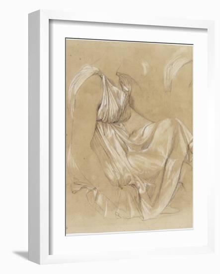 Etude de femme assise-Jean-Auguste-Dominique Ingres-Framed Giclee Print