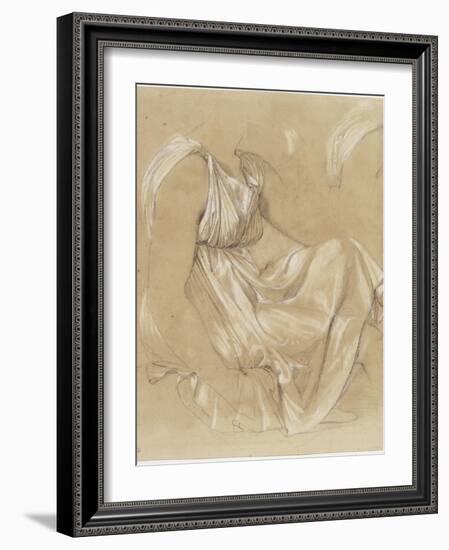 Etude de femme assise-Jean-Auguste-Dominique Ingres-Framed Giclee Print