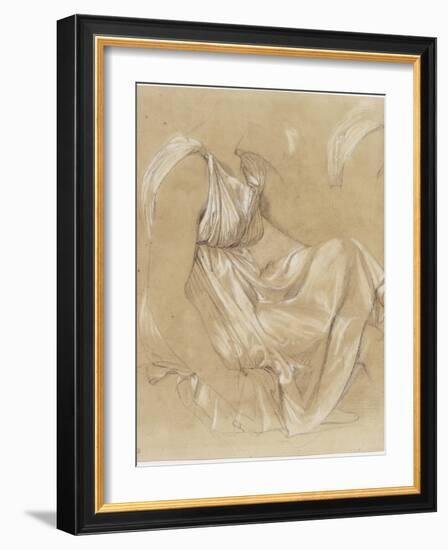 Etude de femme assise-Jean-Auguste-Dominique Ingres-Framed Giclee Print