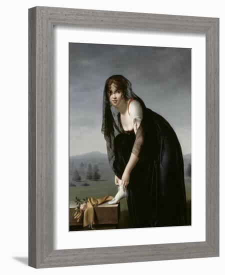 Etude de femme d'aprés nature, dit aussi : Portrait de madame Soustra-Marie Denise Villers-Framed Giclee Print