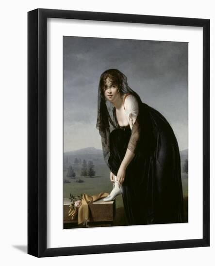 Etude de femme d'aprés nature, dit aussi : Portrait de madame Soustra-Marie Denise Villers-Framed Giclee Print