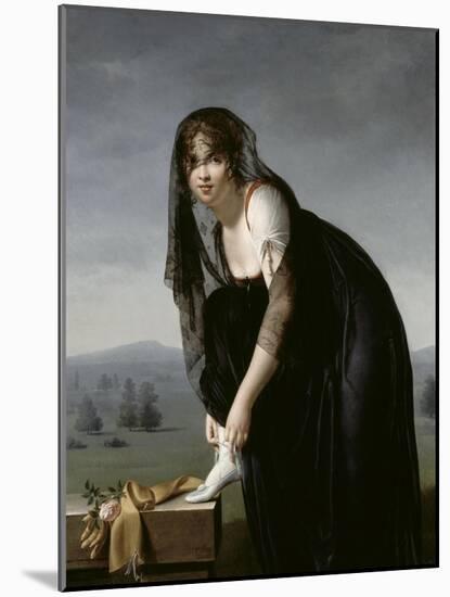 Etude de femme d'aprés nature, dit aussi : Portrait de madame Soustra-Marie Denise Villers-Mounted Giclee Print