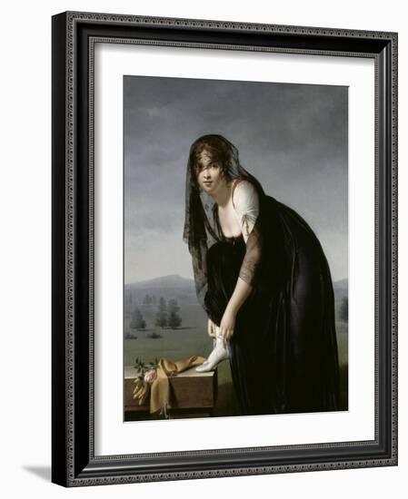 Etude de femme d'aprés nature, dit aussi : Portrait de madame Soustra-Marie Denise Villers-Framed Giclee Print