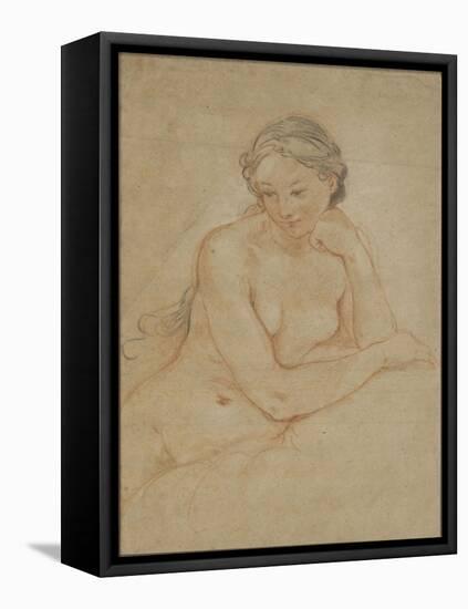 Etude de femme nue-Charles Joseph Natoire-Framed Premier Image Canvas